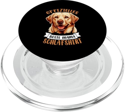 Offizielles Beste Mama Schlafshirt Labrador Muttertag Hund PopSockets PopGrip für MagSafe von Stolze Schlafende Mama Liebevolle Mami Mutter