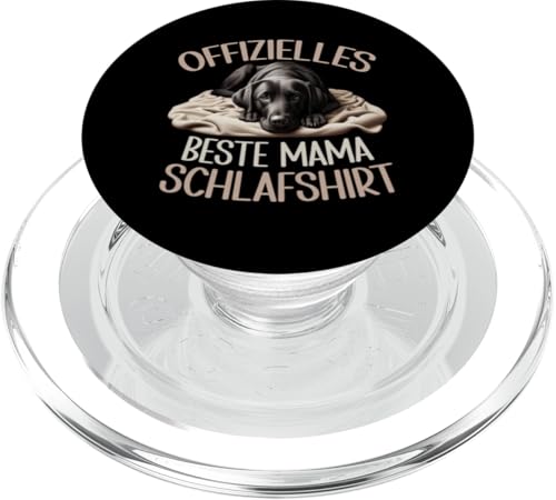 Offizielles Beste Mama Schlafshirt Labrador Muttertag Hund PopSockets PopGrip für MagSafe von Stolze Schlafende Mama Liebevolle Mami Mutter