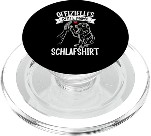 Offizielles Beste Mama Schlafshirt Labrador Muttertag Hund PopSockets PopGrip für MagSafe von Stolze Schlafende Mama Liebevolle Mami Mutter