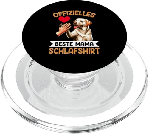 Offizielles Beste Mama Schlafshirt Labrador Muttertag Hund PopSockets PopGrip für MagSafe von Stolze Schlafende Mama Liebevolle Mami Mutter