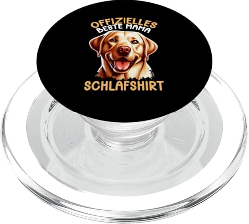 Offizielles Beste Mama Schlafshirt Labrador Muttertag Hund PopSockets PopGrip für MagSafe von Stolze Schlafende Mama Liebevolle Mami Mutter