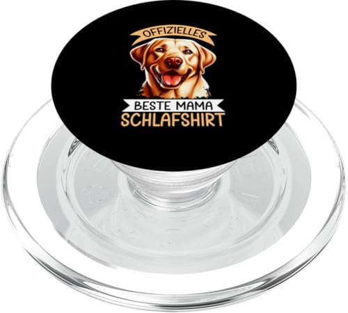 Offizielles Beste Mama Schlafshirt Labrador Muttertag Hund PopSockets PopGrip für MagSafe von Stolze Schlafende Mama Liebevolle Mami Mutter