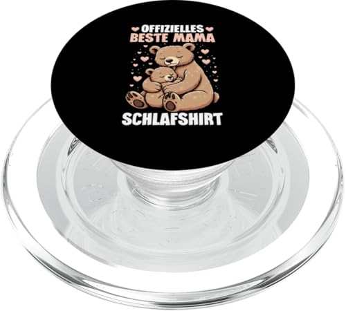 Offizielles Beste Mama Schlafshirt Mama Bär Bear Muttertag PopSockets PopGrip für MagSafe Offizielles Beste Mama Schlafshirt Mama Bär Bear Muttertag PopSockets PopGrip für MagSafe von Stolze Schlafende Mama Liebevolle Mami Mutter
