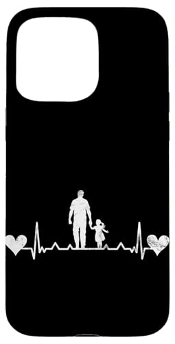 Papa Tochter Vatertag Vaterschaft Elternteil Heartbeat Hülle für iPhone 15 Pro Max Papa Tochter Vatertag Vaterschaft Elternteil Heartbeat Hülle für iPhone 15 Pro Max von Stolzer Liebevoller Papa Vater Daddy Einer Tochter