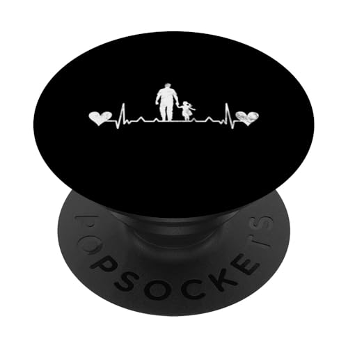Papa Tochter Vatertag Vaterschaft Elternteil Heartbeat PopSockets Klebender PopGrip Papa Tochter Vatertag Vaterschaft Elternteil Heartbeat PopSockets Klebender PopGrip von Stolzer Liebevoller Papa Vater Daddy Einer Tochter