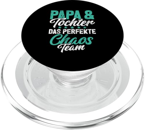 Papa & Tochter Das Perfekte Chaos Team Vatertag Vater PopSockets PopGrip für MagSafe Papa & Tochter Das Perfekte Chaos Team Vatertag Vater PopSockets PopGrip für MagSafe von Stolzer Liebevoller Papa Vater Daddy Einer Tochter