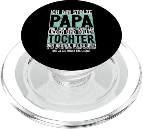 Stolze Papa Tochter Vatertag Vaterschaft Elternteil Papa PopSockets PopGrip für MagSafe von Stolzer Liebevoller Papa Vater Daddy Einer Tochter