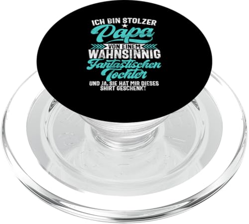 Stolze Papa Von Einem Wahnsinnig Fantastischen Tochter PopSockets PopGrip für MagSafe Stolze Papa Von Einem Wahnsinnig Fantastischen Tochter PopSockets PopGrip für MagSafe von Stolzer Liebevoller Papa Vater Daddy Einer Tochter