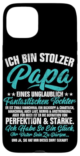 Stolzer Papa Tochter Vatertag Vaterschaft Elternteil Hülle für iPhone 15 Plus Stolzer Papa Tochter Vatertag Vaterschaft Elternteil Hülle für iPhone 15 Plus von Stolzer Liebevoller Papa Vater Daddy Einer Tochter
