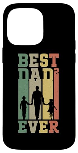 Best Dad Ever Retro Papa Von 2 Söhnen Vatertag Stolzer Vater Hülle für iPhone 14 Pro Max von Stolzer Liebevoller Papa Vater Daddy Von Söhnen