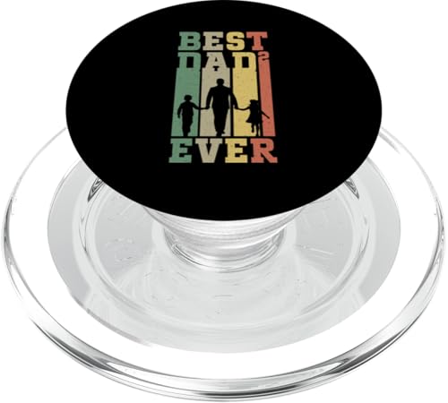 Best Dad Ever Retro Papa Von 2 Söhnen Vatertag Stolzer Vater PopSockets PopGrip für MagSafe von Stolzer Liebevoller Papa Vater Daddy Von Söhnen