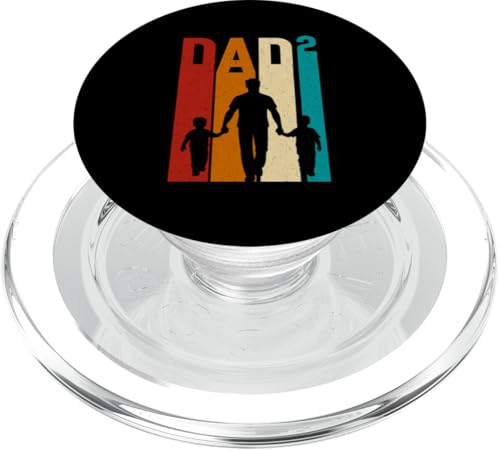 Dad Papa Von 2 Söhnen Vatertag Vaterschaft Elternteil PopSockets PopGrip für MagSafe von Stolzer Liebevoller Papa Vater Daddy Von Söhnen