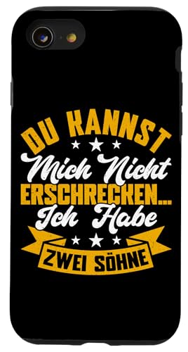 Du Kannst Mich Nicht Erschrecken Ich Habe Zwei Söhne Hülle für iPhone SE (2020) / 7 / 8 von Stolzer Liebevoller Papa Vater Daddy Von Söhnen
