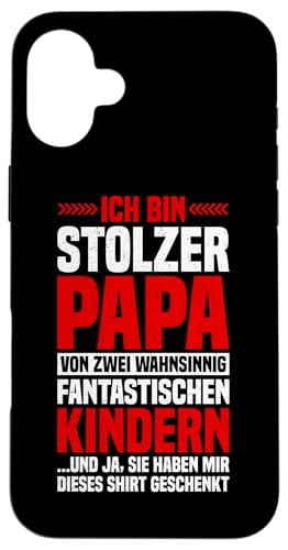 Ich Bin Stolzer Papa Von Zwei Kindern Papa Von 2 Söhnen Hülle für iPhone 16 Plus Ich Bin Stolzer Papa Von Zwei Kindern Papa Von 2 Söhnen Hülle für iPhone 16 Plus von Stolzer Liebevoller Papa Vater Daddy Von Söhnen
