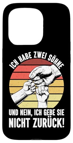 Ich Habe Zwei Söhne Und Nein Ich Gebe Sie Nicht Zurück Hülle für iPhone 15 Pro von Stolzer Liebevoller Papa Vater Daddy Von Söhnen