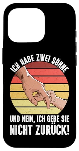 Ich Habe Zwei Söhne Und Nein Ich Gebe Sie Nicht Zurück Hülle für iPhone 16 Pro Ich Habe Zwei Söhne Und Nein Ich Gebe Sie Nicht Zurück Hülle für iPhone 16 Pro von Stolzer Liebevoller Papa Vater Daddy Von Söhnen