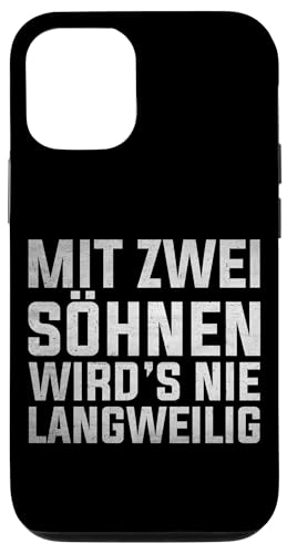 Mit Zwei Söhnen Wird's Nie Langweilig Papa Von 2 Söhnen Hülle für iPhone 12/12 Pro Mit Zwei Söhnen Wird's Nie Langweilig Papa Von 2 Söhnen Hülle für iPhone 12/12 Pro von Stolzer Liebevoller Papa Vater Daddy Von Söhnen