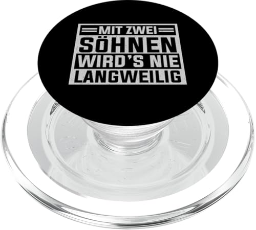 Mit Zwei Söhnen Wird's Nie Langweilig Papa Von 2 Söhnen PopSockets PopGrip für MagSafe von Stolzer Liebevoller Papa Vater Daddy Von Söhnen