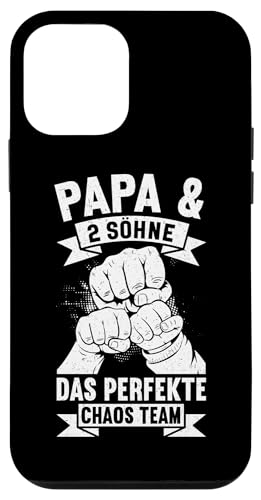 Papa Von 2 Söhne Das Perfekte Chaos Team Vatertag Hülle für iPhone 12 mini von Stolzer Liebevoller Papa Vater Daddy Von Söhnen