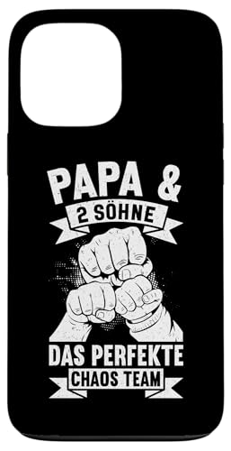 Papa Von 2 Söhne Das Perfekte Chaos Team Vatertag Hülle für iPhone 13 Pro Max von Stolzer Liebevoller Papa Vater Daddy Von Söhnen