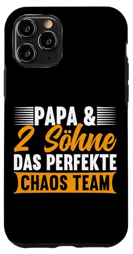 Papa Von 2 Söhnen Das Perfekte Chaos Team Vatertag Hülle für iPhone 11 Pro von Stolzer Liebevoller Papa Vater Daddy Von Söhnen