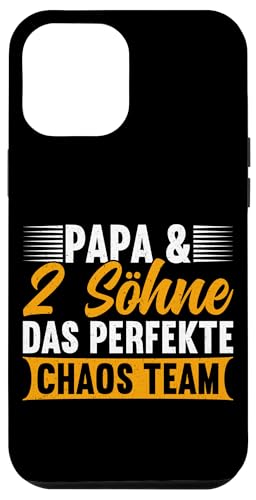 Papa Von 2 Söhnen Das Perfekte Chaos Team Vatertag Hülle für iPhone 12 Pro Max von Stolzer Liebevoller Papa Vater Daddy Von Söhnen