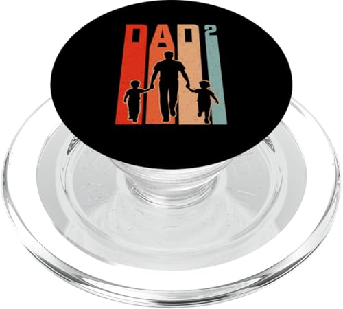 Papa Von 2 Söhnen Vatertag Stolzer Vater Sprüche Kindern PopSockets PopGrip für MagSafe von Stolzer Liebevoller Papa Vater Daddy Von Söhnen