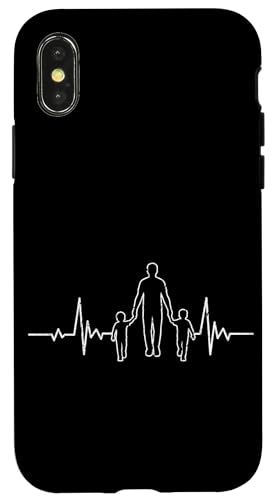 Papa Von 2 Söhnen Vatertag Vaterschaft Elternteil Hülle für iPhone X/XS Papa Von 2 Söhnen Vatertag Vaterschaft Elternteil Hülle für iPhone X/XS von Stolzer Liebevoller Papa Vater Daddy Von Söhnen