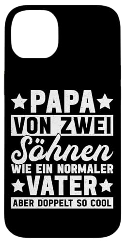 Papa Von 2 Söhnen Wie Ein Normaler Vater Aber So Cool Hülle für iPhone 14 Plus von Stolzer Liebevoller Papa Vater Daddy Von Söhnen