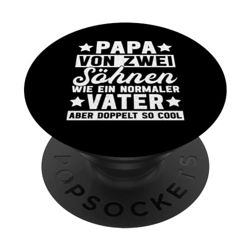 Papa Von 2 Söhnen Wie Ein Normaler Vater Aber So Cool PopSockets Klebender PopGrip Papa Von 2 Söhnen Wie Ein Normaler Vater Aber So Cool PopSockets Klebender PopGrip von Stolzer Liebevoller Papa Vater Daddy Von Söhnen