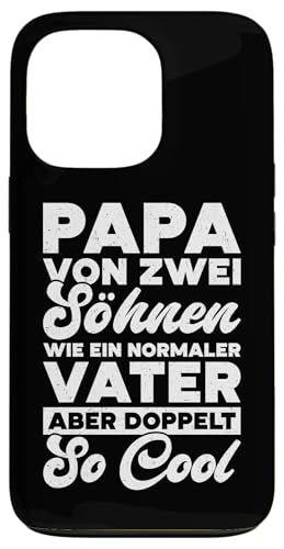 Papa Von Zwei Söhnen Wie Ein Normaler Vater Aber Cool Hülle für iPhone 13 Pro von Stolzer Liebevoller Papa Vater Daddy Von Söhnen