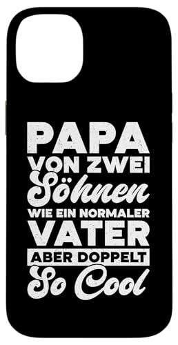 Papa Von Zwei Söhnen Wie Ein Normaler Vater Aber Cool Hülle für iPhone 14 Plus von Stolzer Liebevoller Papa Vater Daddy Von Söhnen