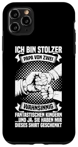 Stolzer Papa Von Zwei Kindern Vatertag Papa Von 2 Söhnen Hülle für iPhone 11 Pro Max von Stolzer Liebevoller Papa Vater Daddy Von Söhnen