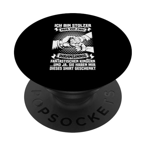 Stolzer Papa Von Zwei Kindern Vatertag Papa Von 2 Söhnen PopSockets Klebender PopGrip Stolzer Papa Von Zwei Kindern Vatertag Papa Von 2 Söhnen PopSockets Klebender PopGrip von Stolzer Liebevoller Papa Vater Daddy Von Söhnen