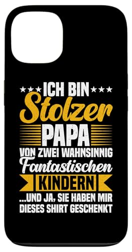 Stolzer Papa Von Zwei Kindern Vatertag Vaterschaft Hülle für iPhone 13 von Stolzer Liebevoller Papa Vater Daddy Von Söhnen