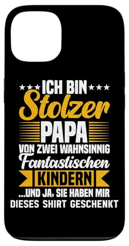 Stolzer Papa Von Zwei Kindern Vatertag Vaterschaft Hülle für iPhone 13 von Stolzer Liebevoller Papa Vater Daddy Von Söhnen