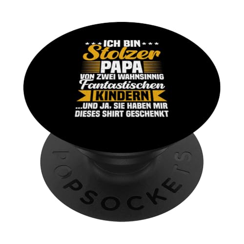 Stolzer Papa Von Zwei Kindern Vatertag Vaterschaft PopSockets Klebender PopGrip Stolzer Papa Von Zwei Kindern Vatertag Vaterschaft PopSockets Klebender PopGrip von Stolzer Liebevoller Papa Vater Daddy Von Söhnen