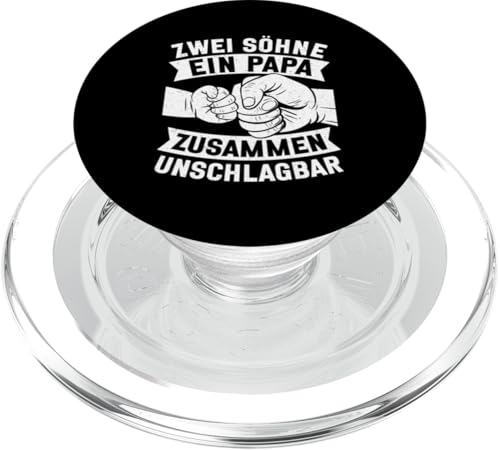 Zwei Söhne Ein Papa Zusammen Unschlagbar Papa Von 2 Söhnen PopSockets PopGrip für MagSafe von Stolzer Liebevoller Papa Vater Daddy Von Söhnen