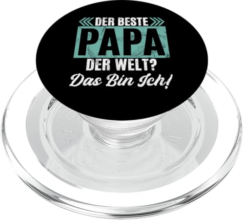 Beste Papa Der Welt Das Bin Ich Lustige Vatertag Sprüche PopSockets PopGrip für MagSafe Beste Papa Der Welt Das Bin Ich Lustige Vatertag Sprüche PopSockets PopGrip für MagSafe von Stolzer Liebevoller Papa Vatertagsgeschenk Daddy