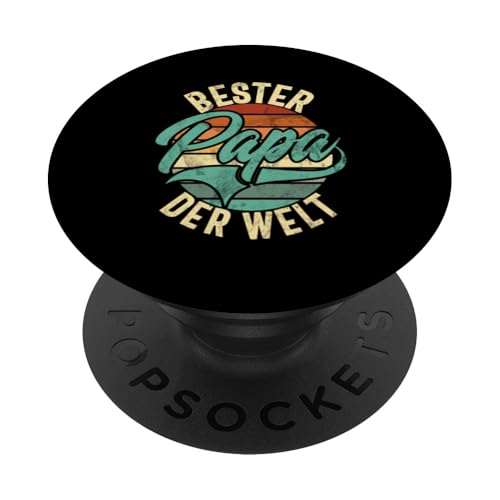 Bester Papa Der Welt Lustige Vatertag Sprüche Retro PopSockets Klebender PopGrip Bester Papa Der Welt Lustige Vatertag Sprüche Retro PopSockets Klebender PopGrip von Stolzer Liebevoller Papa Vatertagsgeschenk Daddy