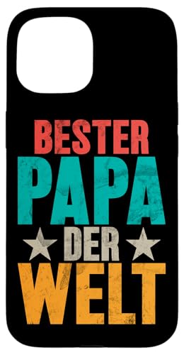 Bester Papa Der Welt Lustige Vatertag Sprüche Retro Vater Hülle für iPhone 15 Bester Papa Der Welt Lustige Vatertag Sprüche Retro Vater Hülle für iPhone 15 von Stolzer Liebevoller Papa Vatertagsgeschenk Daddy