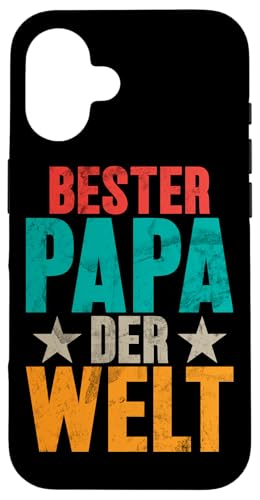 Bester Papa Der Welt Lustige Vatertag Sprüche Retro Vater Hülle für iPhone 16 Bester Papa Der Welt Lustige Vatertag Sprüche Retro Vater Hülle für iPhone 16 von Stolzer Liebevoller Papa Vatertagsgeschenk Daddy