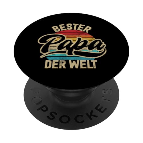 Bester Papa Der Welt Vater Sprüche Vatertag Witze Retro PopSockets Klebender PopGrip von Stolzer Liebevoller Papa Vatertagsgeschenk Daddy