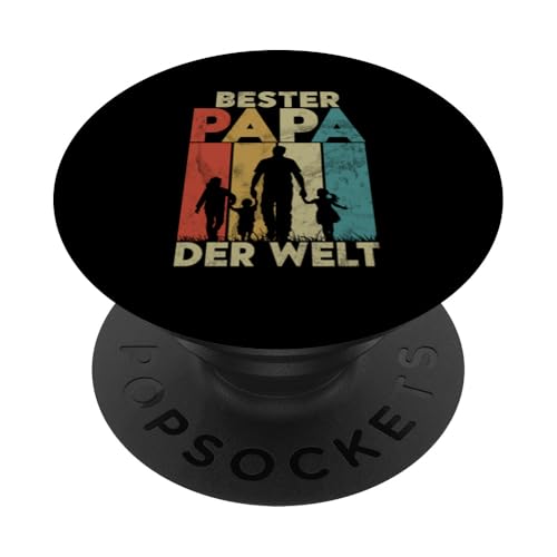 Bester Papa Der Welt Vater Sprüche Vatertag Witze Retro PopSockets Klebender PopGrip von Stolzer Liebevoller Papa Vatertagsgeschenk Daddy
