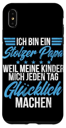 Bin Ein Stolzer Papa Meine Kinder Mich Glücklich Machen Hülle für iPhone XS Max Bin Ein Stolzer Papa Meine Kinder Mich Glücklich Machen Hülle für iPhone XS Max von Stolzer Liebevoller Papa Vatertagsgeschenk Daddy