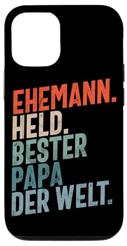 Ehemann Held Bester Papa Der Welt Retro Vatertag Sprüche Hülle für iPhone 12/12 Pro Ehemann Held Bester Papa Der Welt Retro Vatertag Sprüche Hülle für iPhone 12/12 Pro von Stolzer Liebevoller Papa Vatertagsgeschenk Daddy