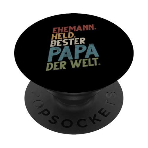 Ehemann Held Bester Papa Der Welt Vatertag Vater Elternteil PopSockets Klebender PopGrip Ehemann Held Bester Papa Der Welt Vatertag Vater Elternteil PopSockets Klebender PopGrip von Stolzer Liebevoller Papa Vatertagsgeschenk Daddy