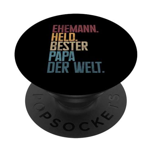 Ehemann Held Bester Papa Der Welt Vatertag Vater Elternteil PopSockets Klebender PopGrip Ehemann Held Bester Papa Der Welt Vatertag Vater Elternteil PopSockets Klebender PopGrip von Stolzer Liebevoller Papa Vatertagsgeschenk Daddy