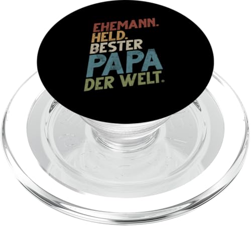 Ehemann Held Bester Papa Der Welt Vatertag Vater Elternteil PopSockets PopGrip für MagSafe Ehemann Held Bester Papa Der Welt Vatertag Vater Elternteil PopSockets PopGrip für MagSafe von Stolzer Liebevoller Papa Vatertagsgeschenk Daddy