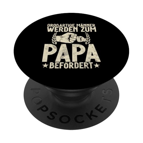Großartige Männer Werden Zum Papa Befördert Vatertag PopSockets Klebender PopGrip Großartige Männer Werden Zum Papa Befördert Vatertag PopSockets Klebender PopGrip von Stolzer Liebevoller Papa Vatertagsgeschenk Daddy